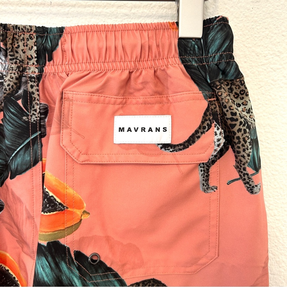 Mavrans Fruta Bomba Cropped Top Shorts Set Vacation Leopard Coral Size Small - Picture 11 of 16